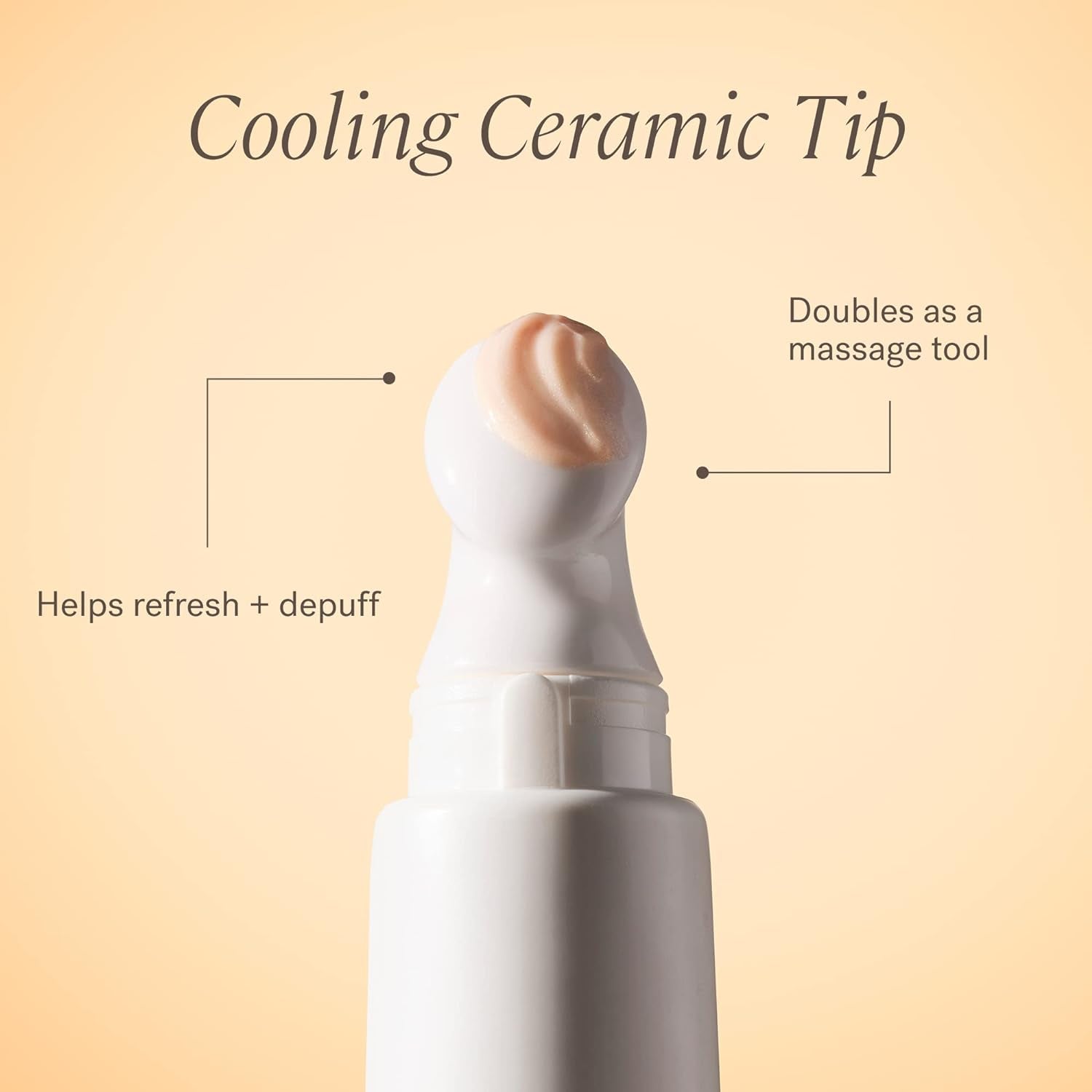 - Plant-Based Bright Start Activated Eye Cream with Massage Tool Tip | Weightless, Cooling, Help Reduce Puffiness + Fine Lines | Silicone-Free, Cruelty-Free, Vegan, Clean Beauty (0.5 Oz | 15 Ml)