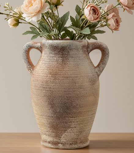 Large Ceramic Rustic Vintage Farmhouse Table Vases 