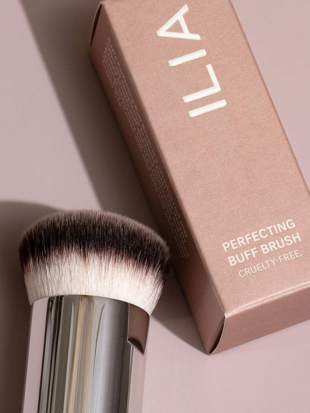 - Perfecting Buff Brush | Versatile Brush for Cream or Liquid Products Made with Aluminum + Soft, Vegan Bristles | Smooth Finish | Expertly Crafted | Non-Toxic, Vegan, Cruelty-Free, Recyclable