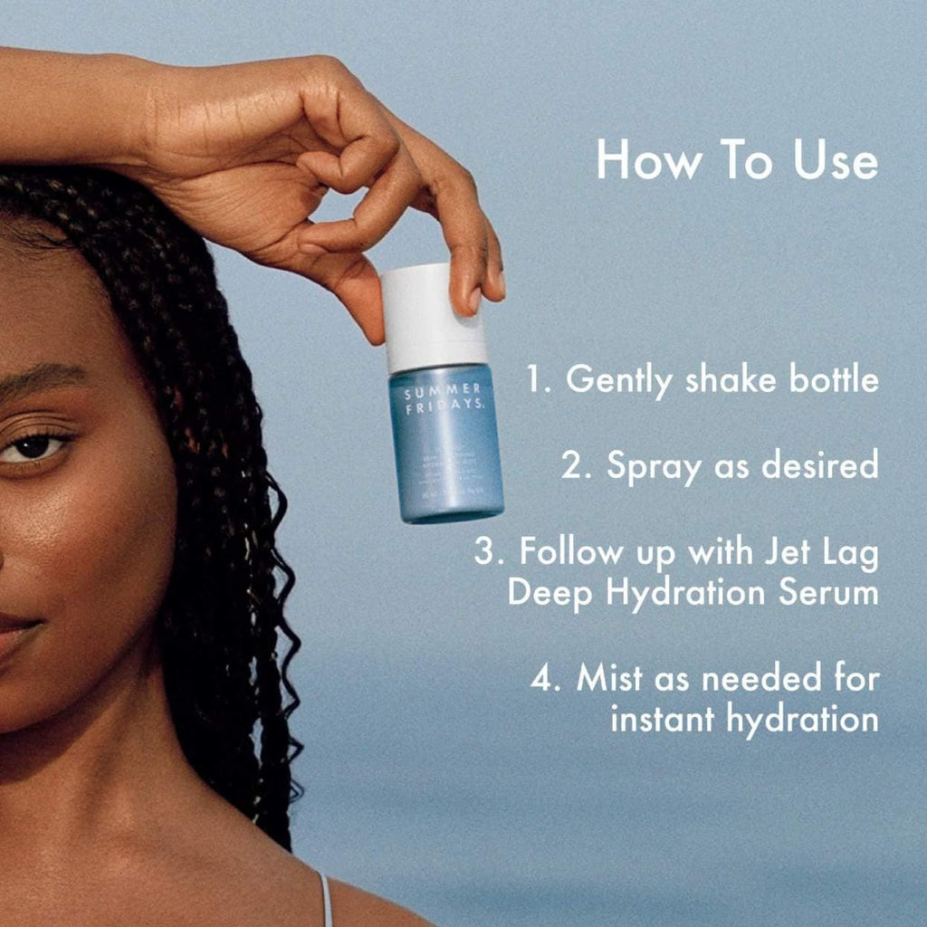 Jet Lag™ Essentials - Mini Hydrating Skin Care Set with Jet Lag™ Mask, Eye Patches, Deep Hydration Face Serum & Hydration Mist - Travel Size Skincare Kit & Gift Set (4 Count)