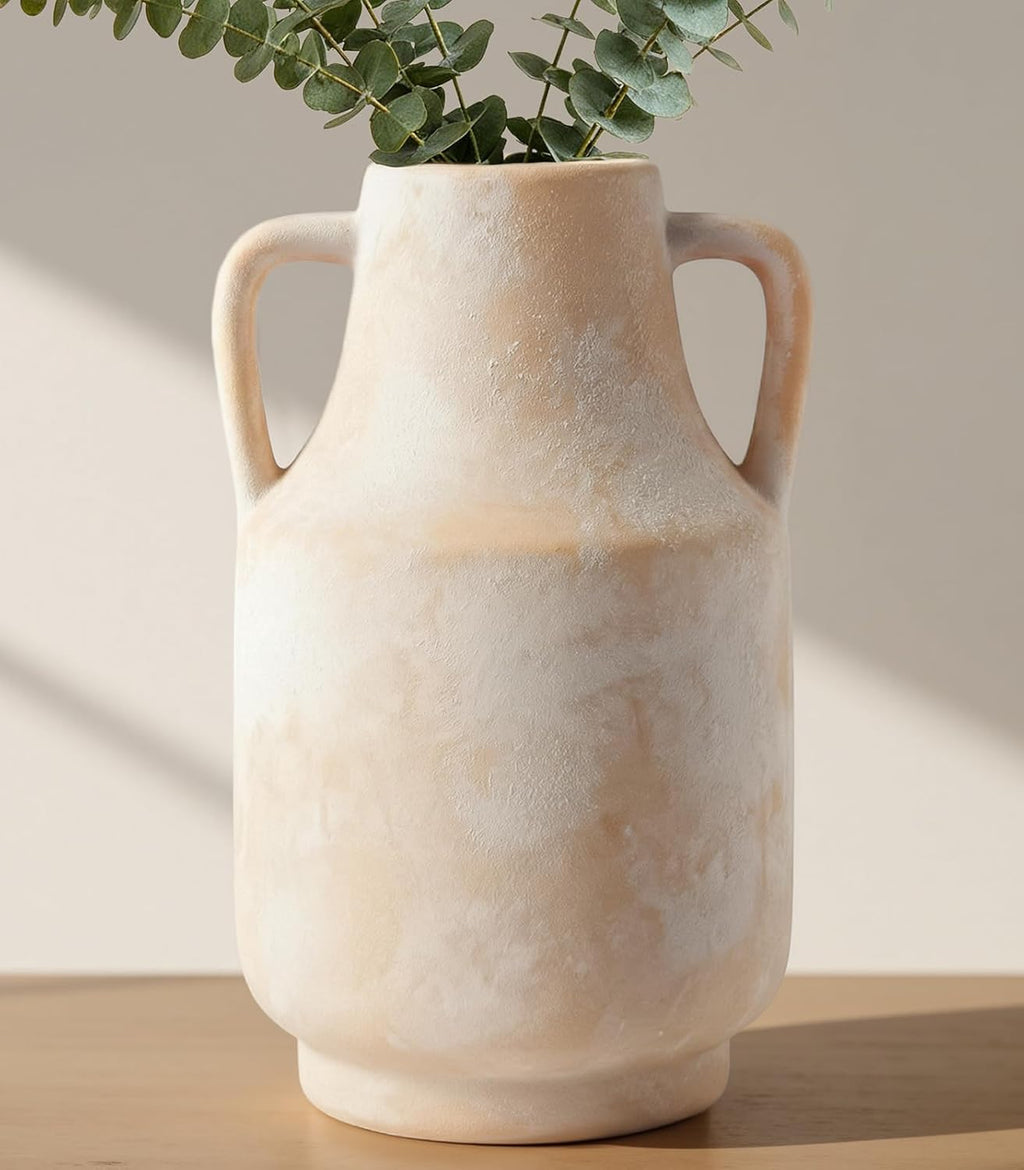 Large Ceramic Rustic Vintage Farmhouse Table Vases 