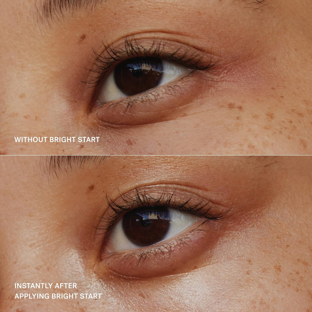 - Plant-Based Bright Start Activated Eye Cream with Massage Tool Tip | Weightless, Cooling, Help Reduce Puffiness + Fine Lines | Silicone-Free, Cruelty-Free, Vegan, Clean Beauty (0.5 Oz | 15 Ml)