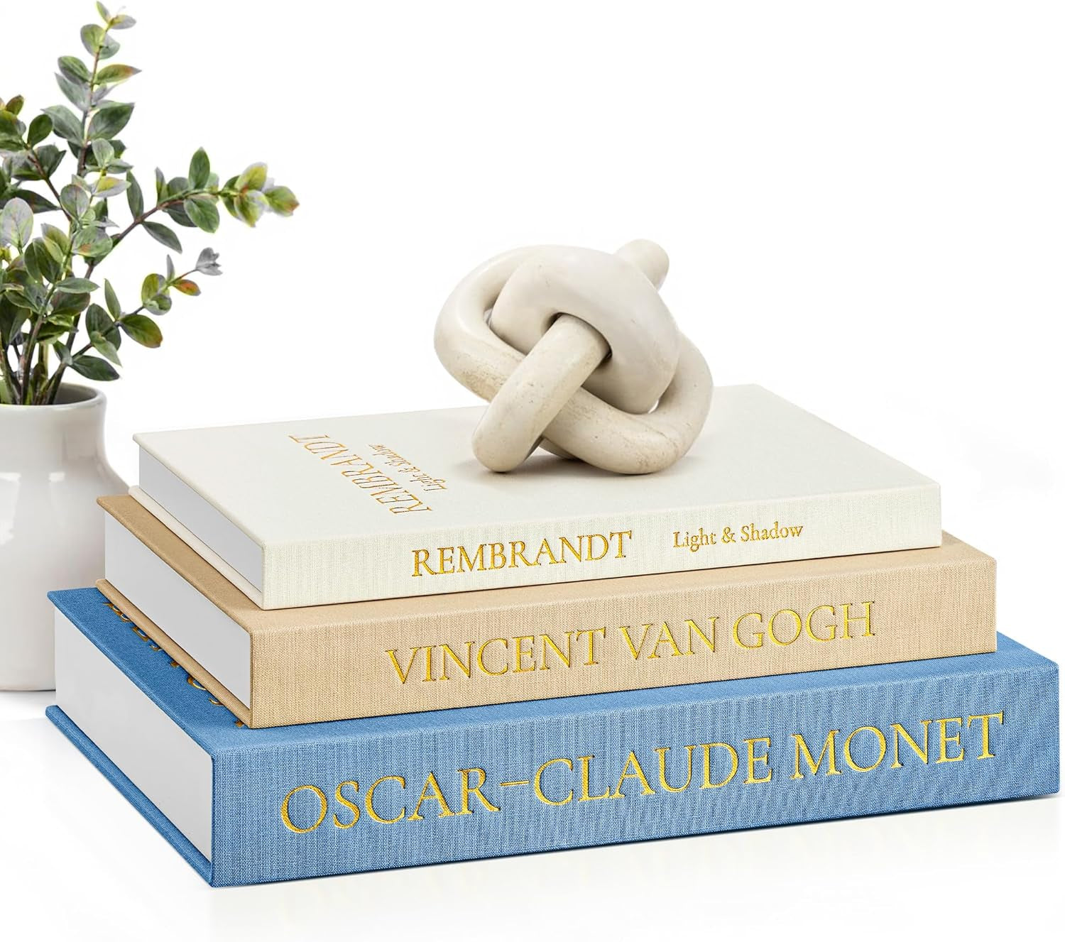 Aesthetic Decorative Books, Set of 3 Linen Faux Books for Coffee Table, Bookshelf or Mantle Decor, Stylish Book Storage Boxes for Home Decor, Photo Organization, and Keepsake Storage,Sage