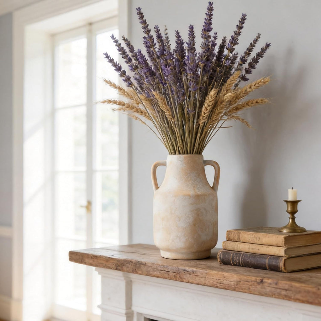 Large Ceramic Rustic Vintage Farmhouse Table Vases 