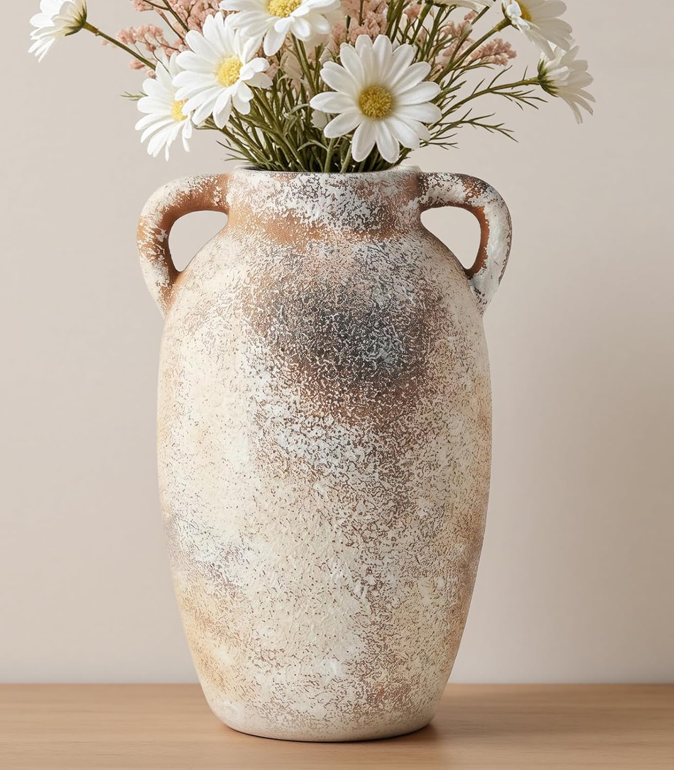 Large Ceramic Rustic Vintage Farmhouse Table Vases 