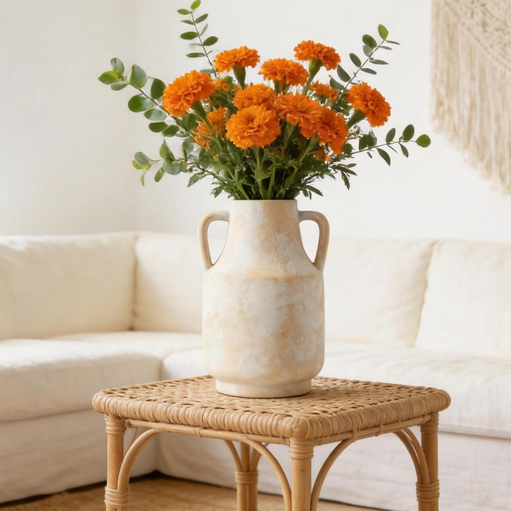 Large Ceramic Rustic Vintage Farmhouse Table Vases 