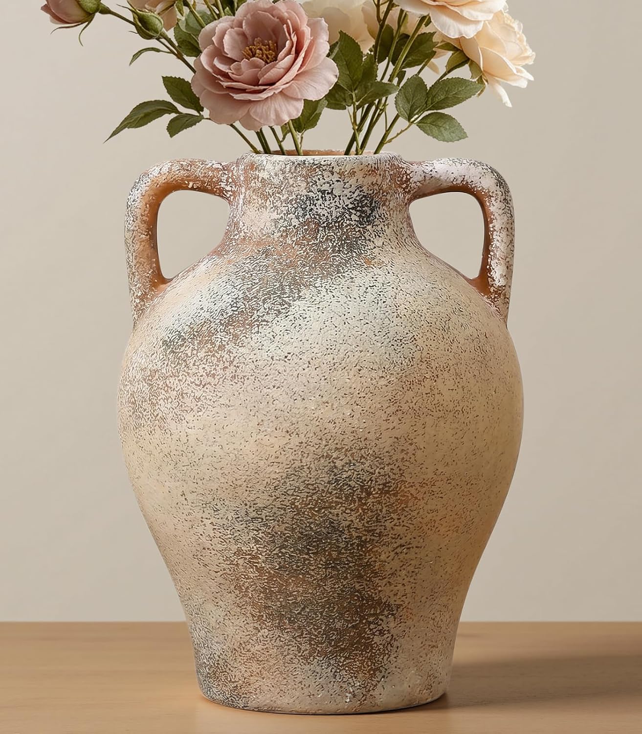 Large Ceramic Rustic Vintage Farmhouse Table Vases 