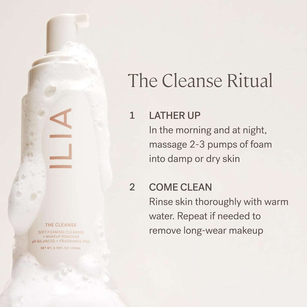- the Cleanse Soft Foaming Cleanser + Makeup Remover | Replenish, Hydrate, Cleanse, Soften, Refresh Skin | Non-Toxic, Vegan, Cruelty-Free, Clean (6.76 Fl Oz | 200 Ml)