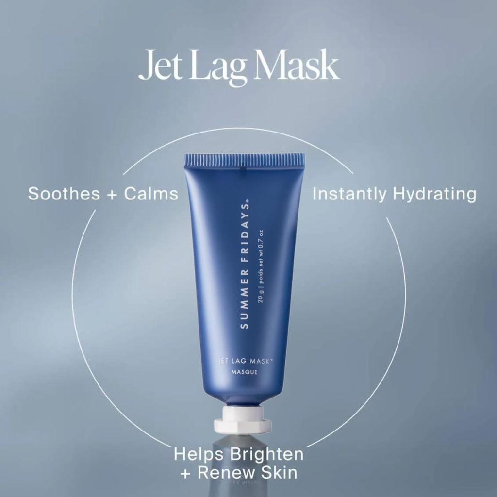 Jet Lag™ Essentials - Mini Hydrating Skin Care Set with Jet Lag™ Mask, Eye Patches, Deep Hydration Face Serum & Hydration Mist - Travel Size Skincare Kit & Gift Set (4 Count)
