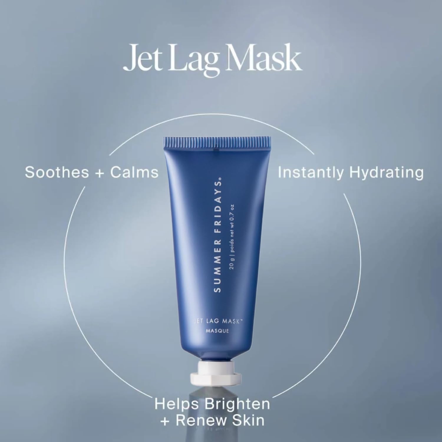 Jet Lag™ Essentials - Mini Hydrating Skin Care Set with Jet Lag™ Mask, Eye Patches, Deep Hydration Face Serum & Hydration Mist - Travel Size Skincare Kit & Gift Set (4 Count)